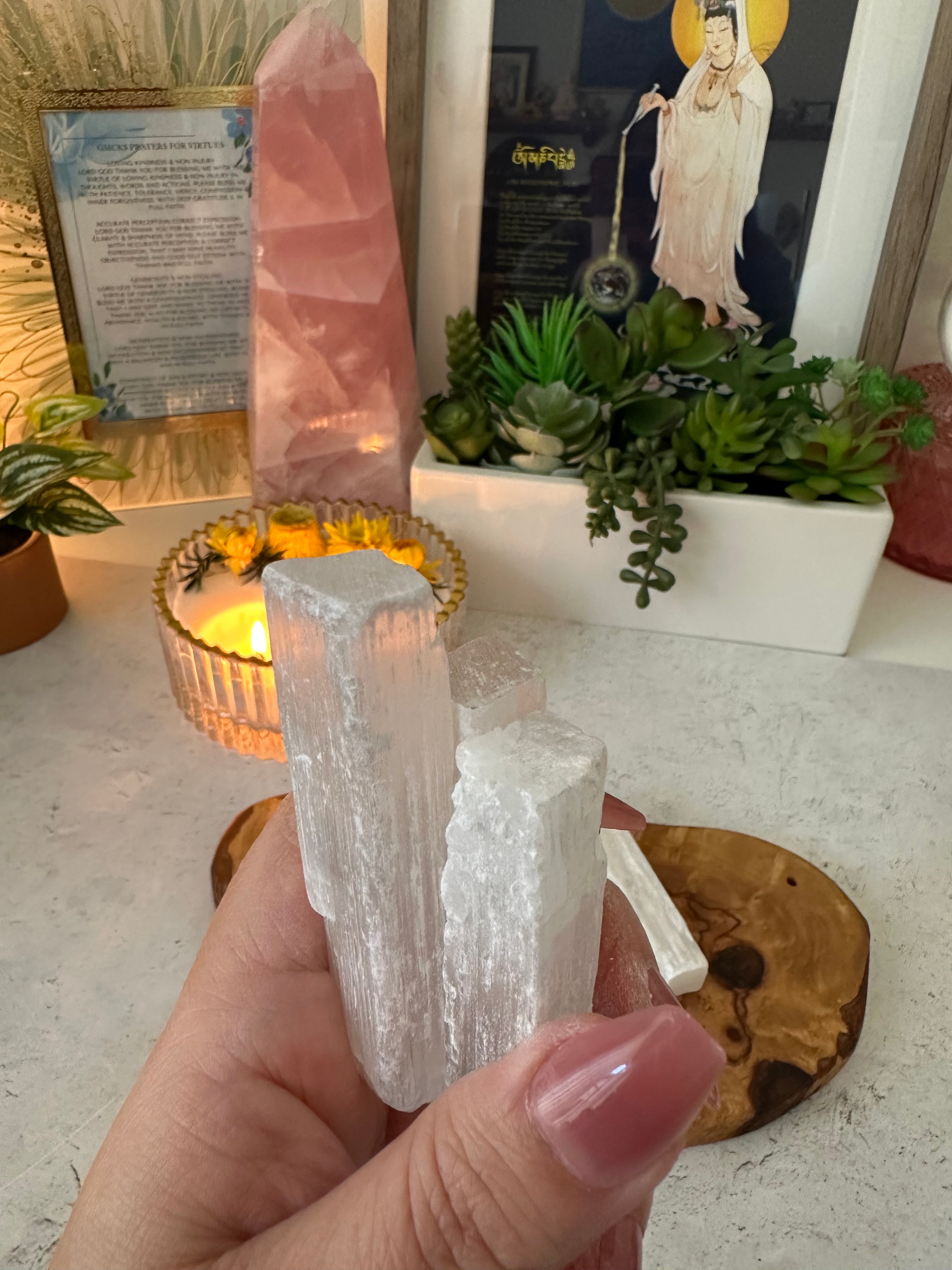 Selenite Sticks. Multipurpose Selenite in singles or bundles.