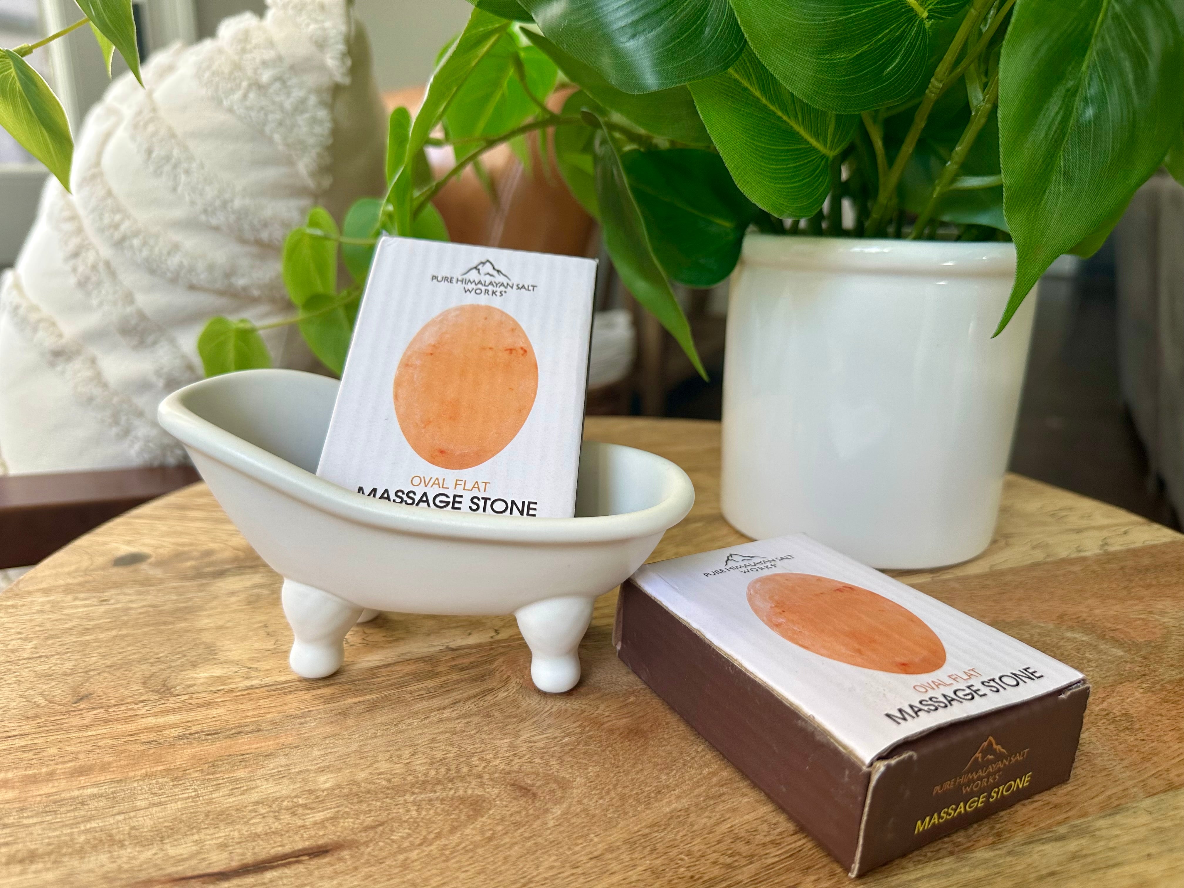 Himalayan Salt Massage Stone. Hand Carved stone for Massage Therapy or natural deodorant.