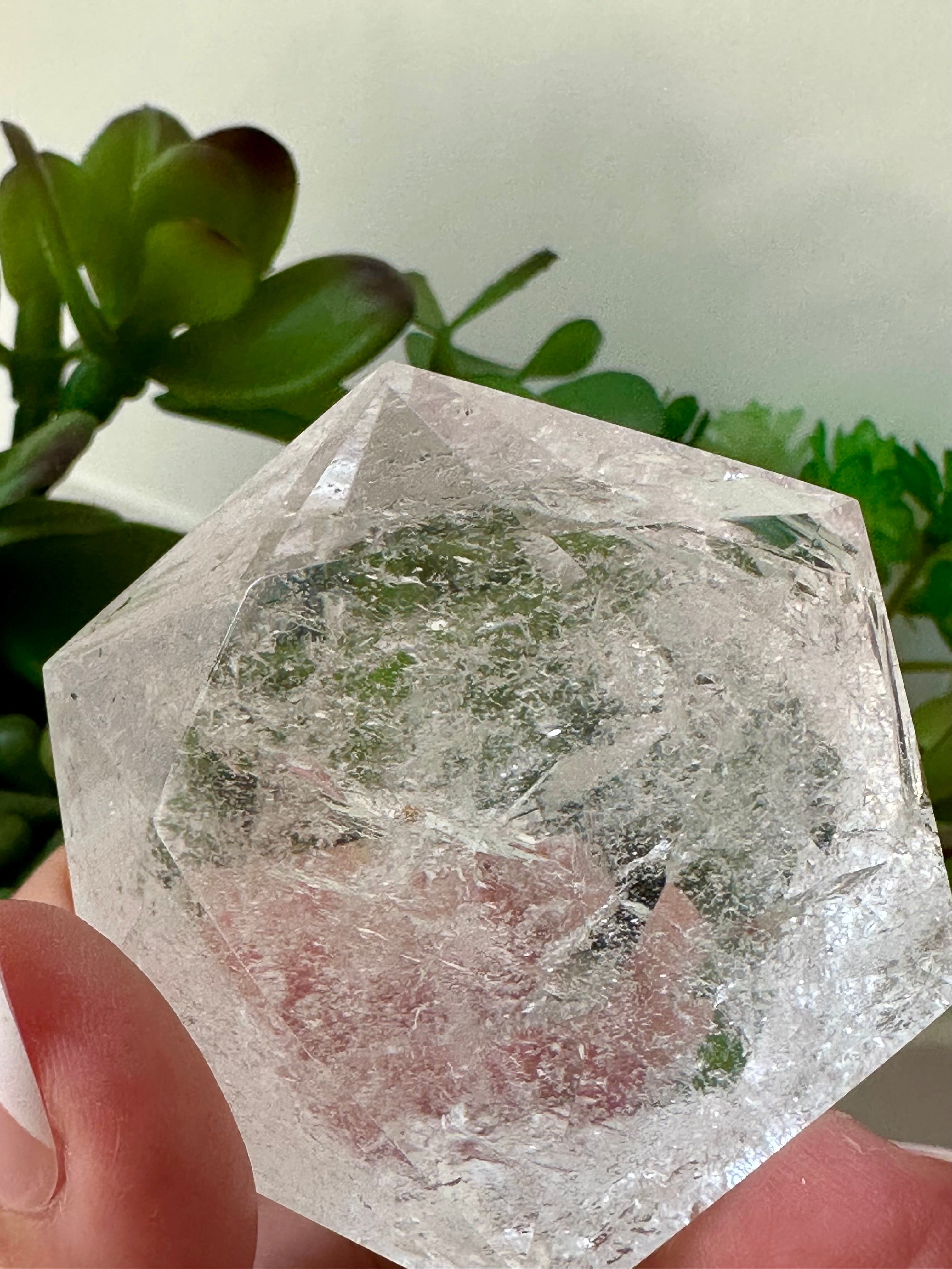 Genuine Clear Quartz Star of David. Medium Hexagon Sacred Geometry. 112gr.