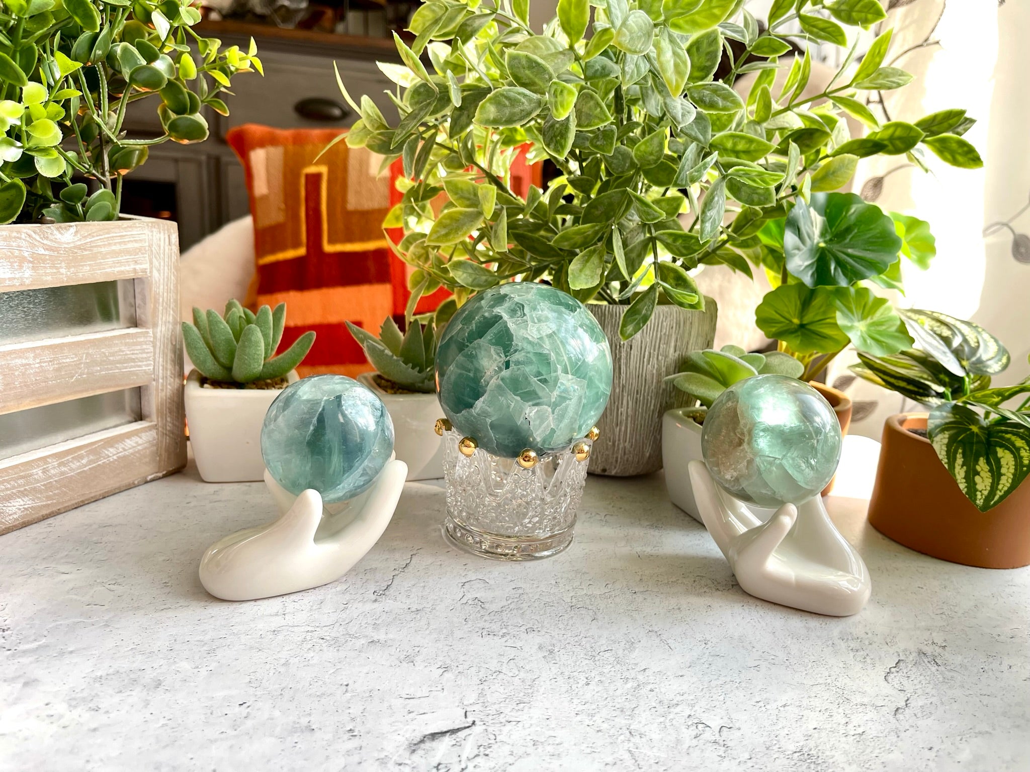 polished crystal spheres for sale