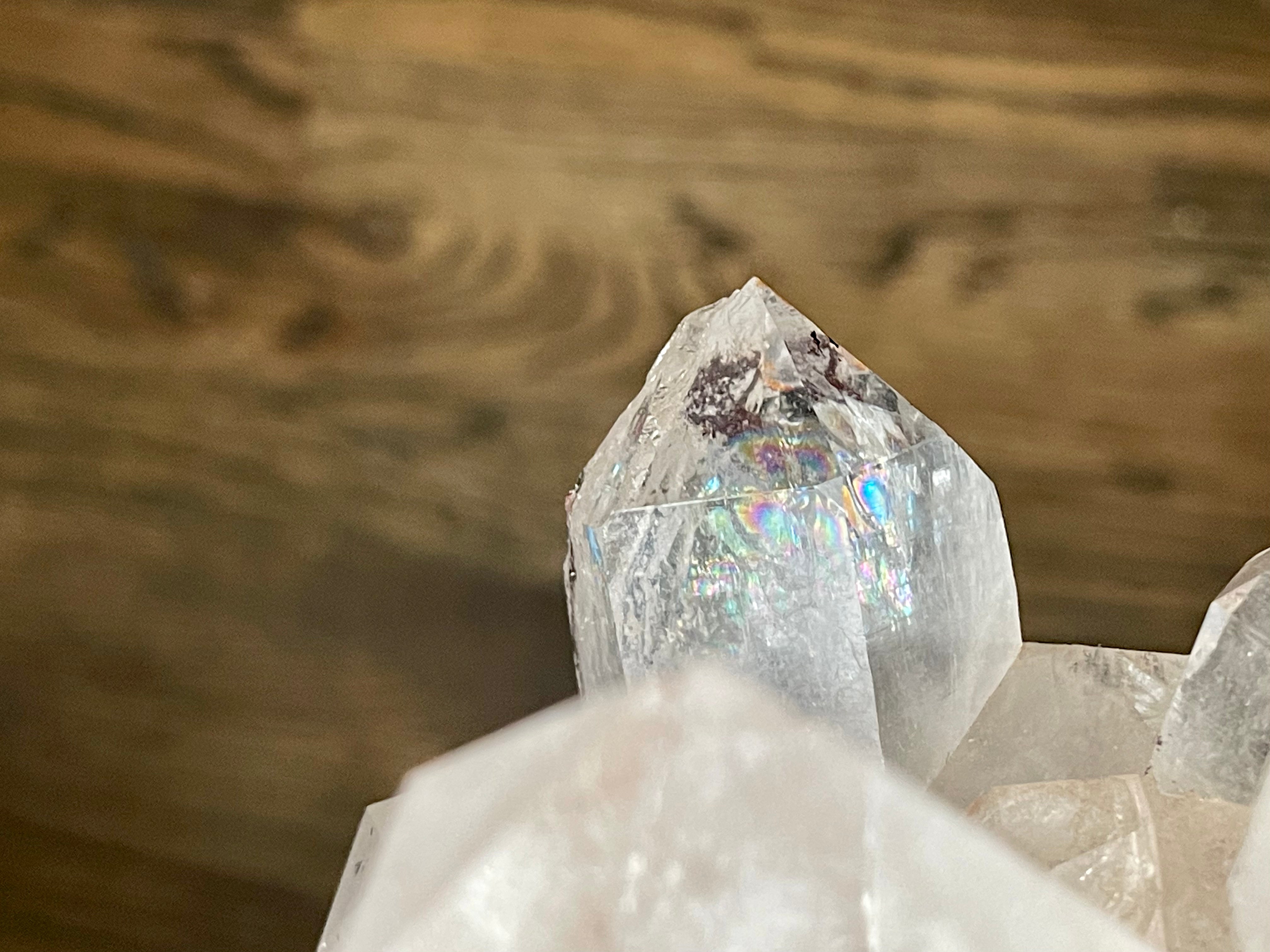 Pink Himalayan Quartz Cluster. High grade Samadhi cluster from India. Over 5lb.
