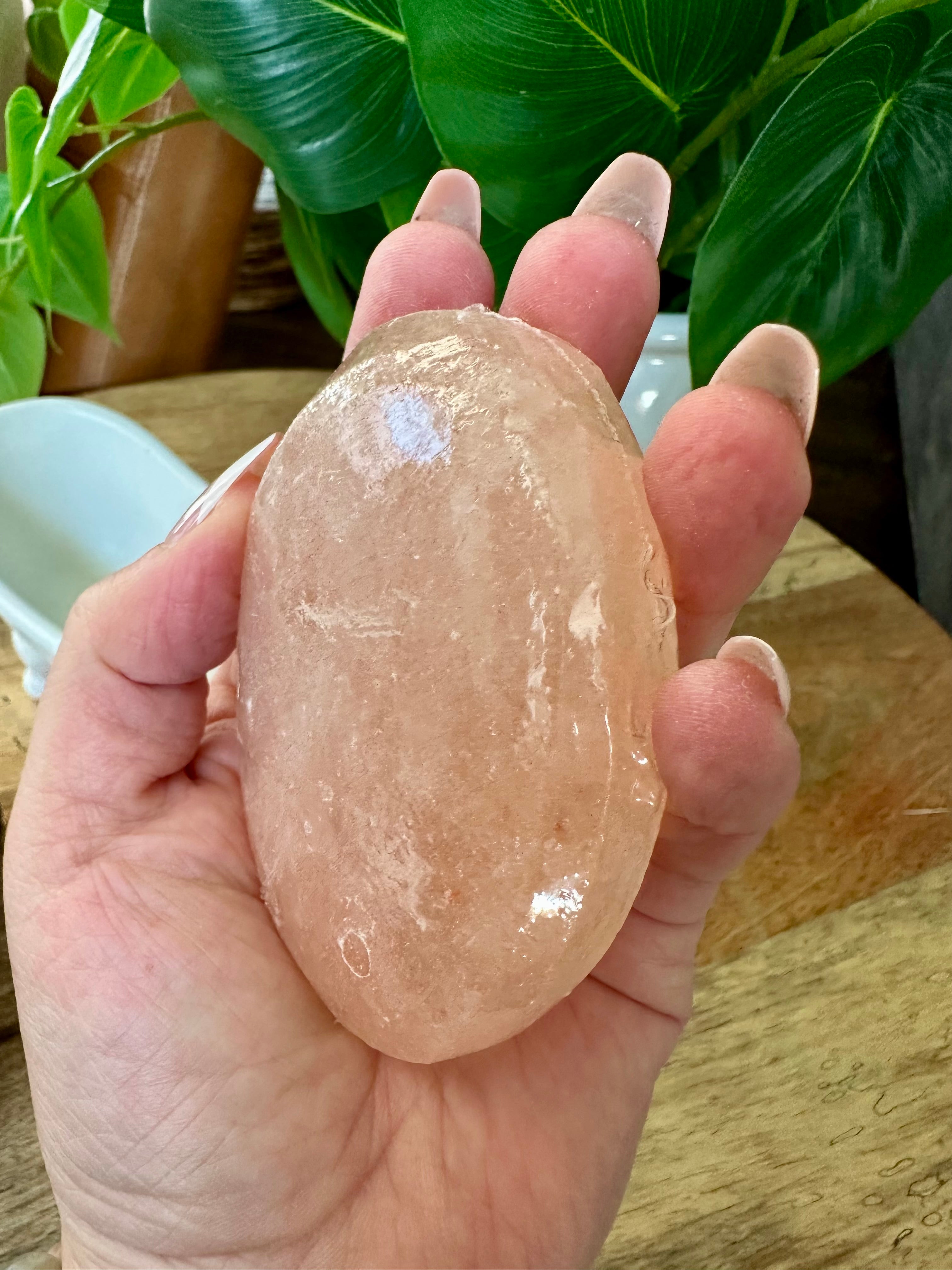 Himalayan Salt Massage Stone. Hand Carved stone for Massage Therapy.