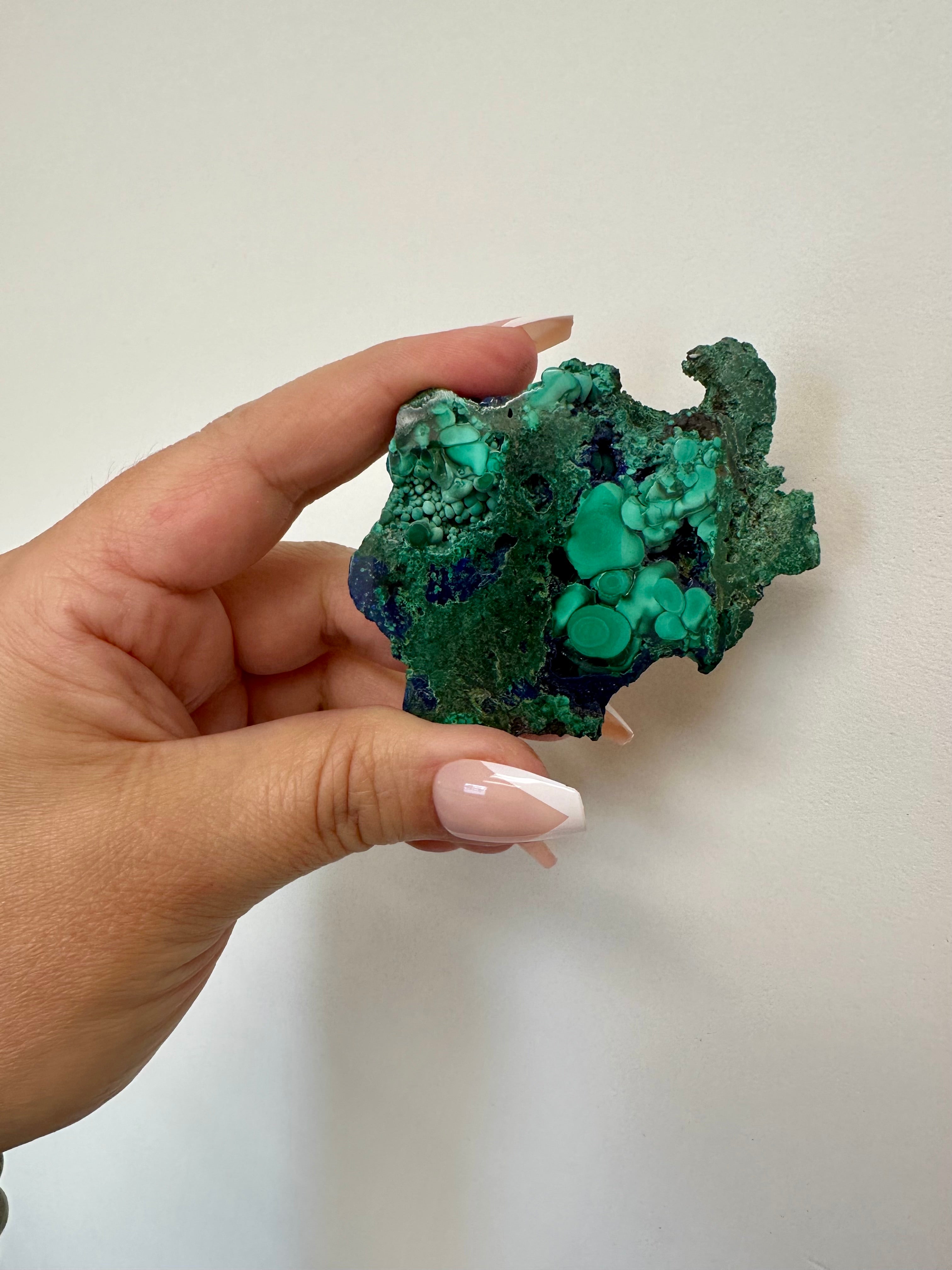 Darling Azurite and Malachite slab. Azurite specimen, Azurite Malachite raw specimen crystal.