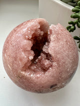 XXL Pink Amethyst Sphere from Brazil. Over 3lbs. 110mm.