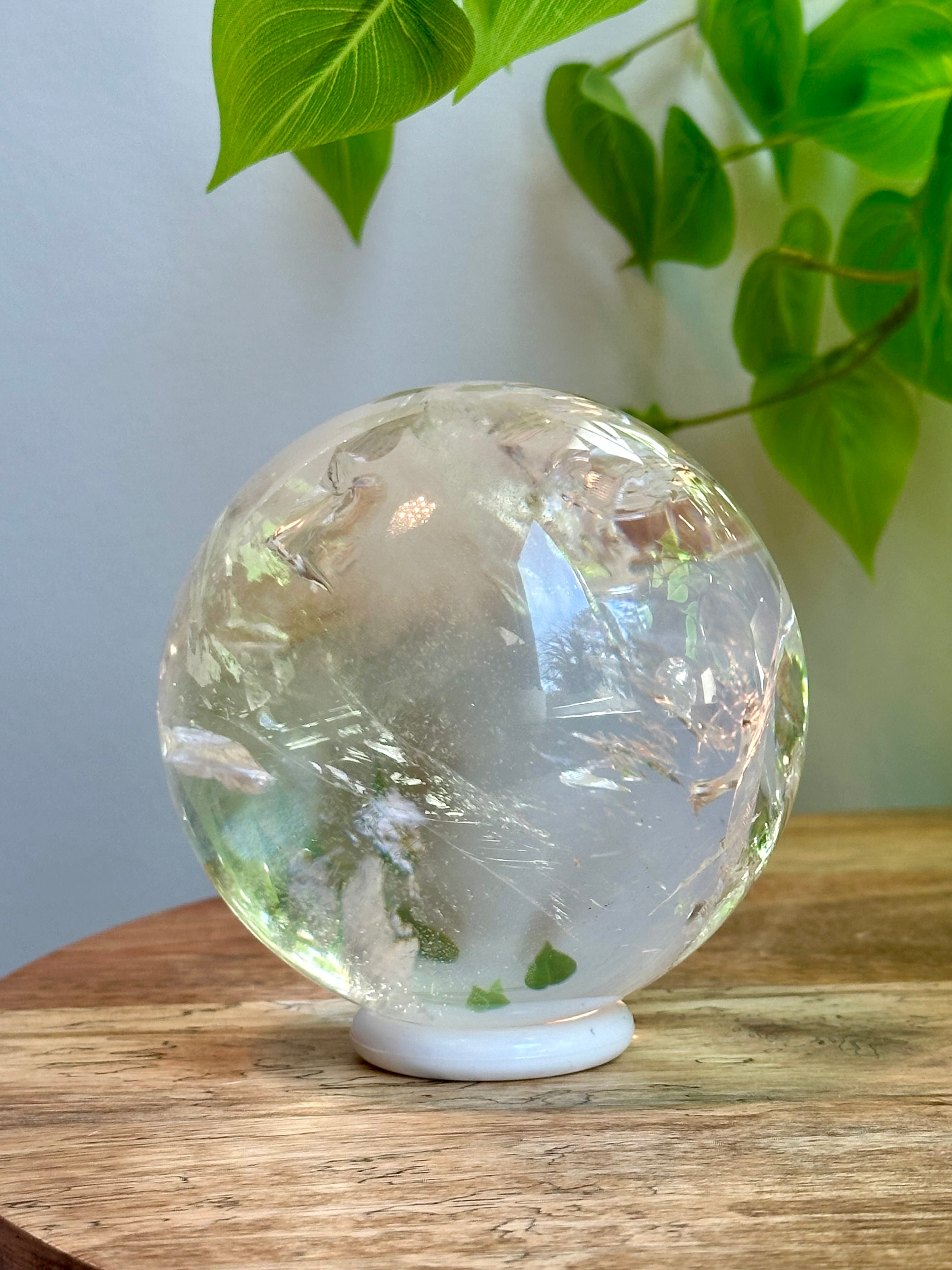 Grade AAA Extra Large Quartz Sphere full of Rainbows