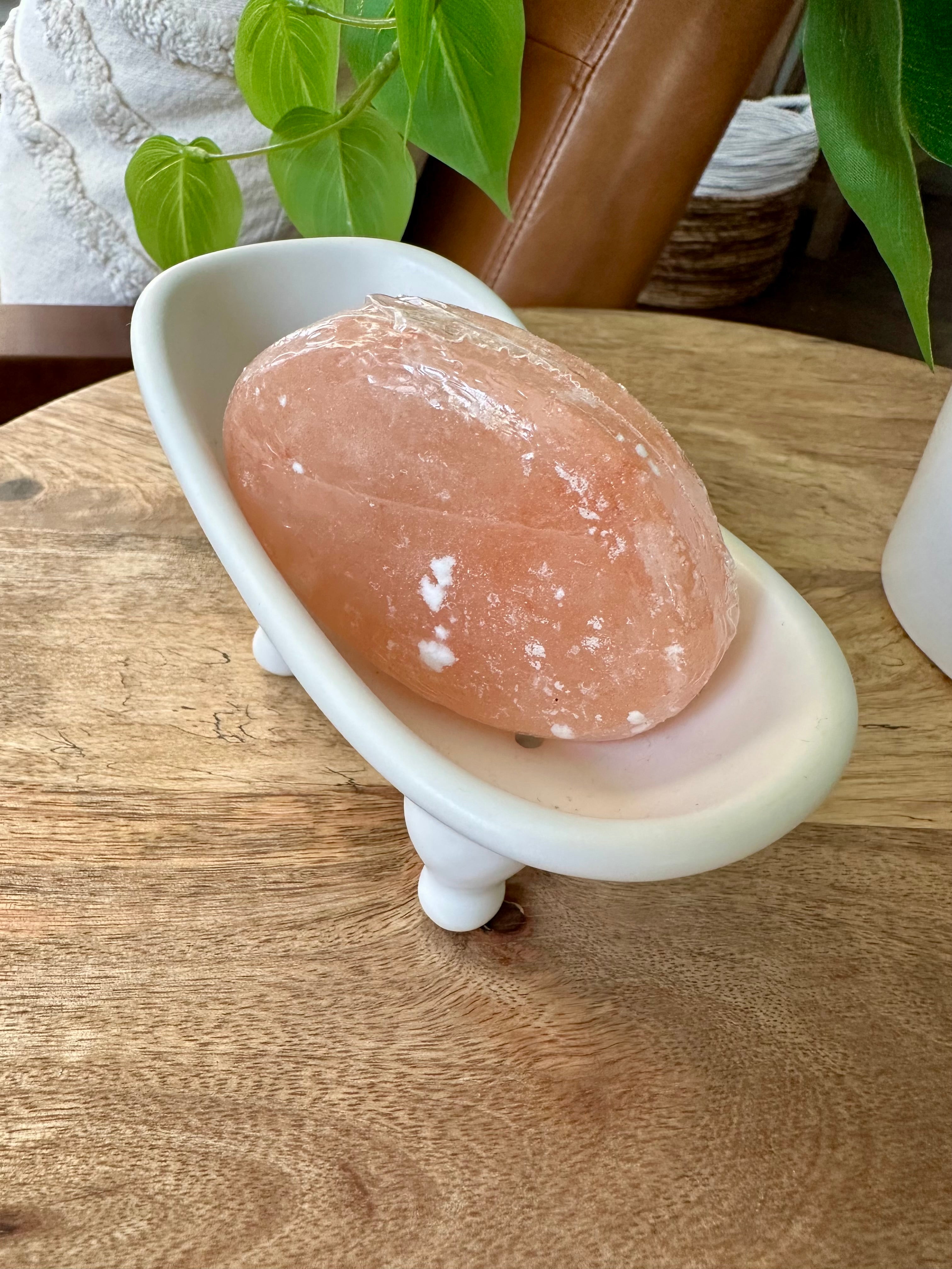 Himalayan Salt Massage Stone. Hand Carved stone for Massage Therapy.