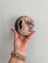 XL Pink Amethyst Sphere from Brazil. Over 2lbs. 101mm