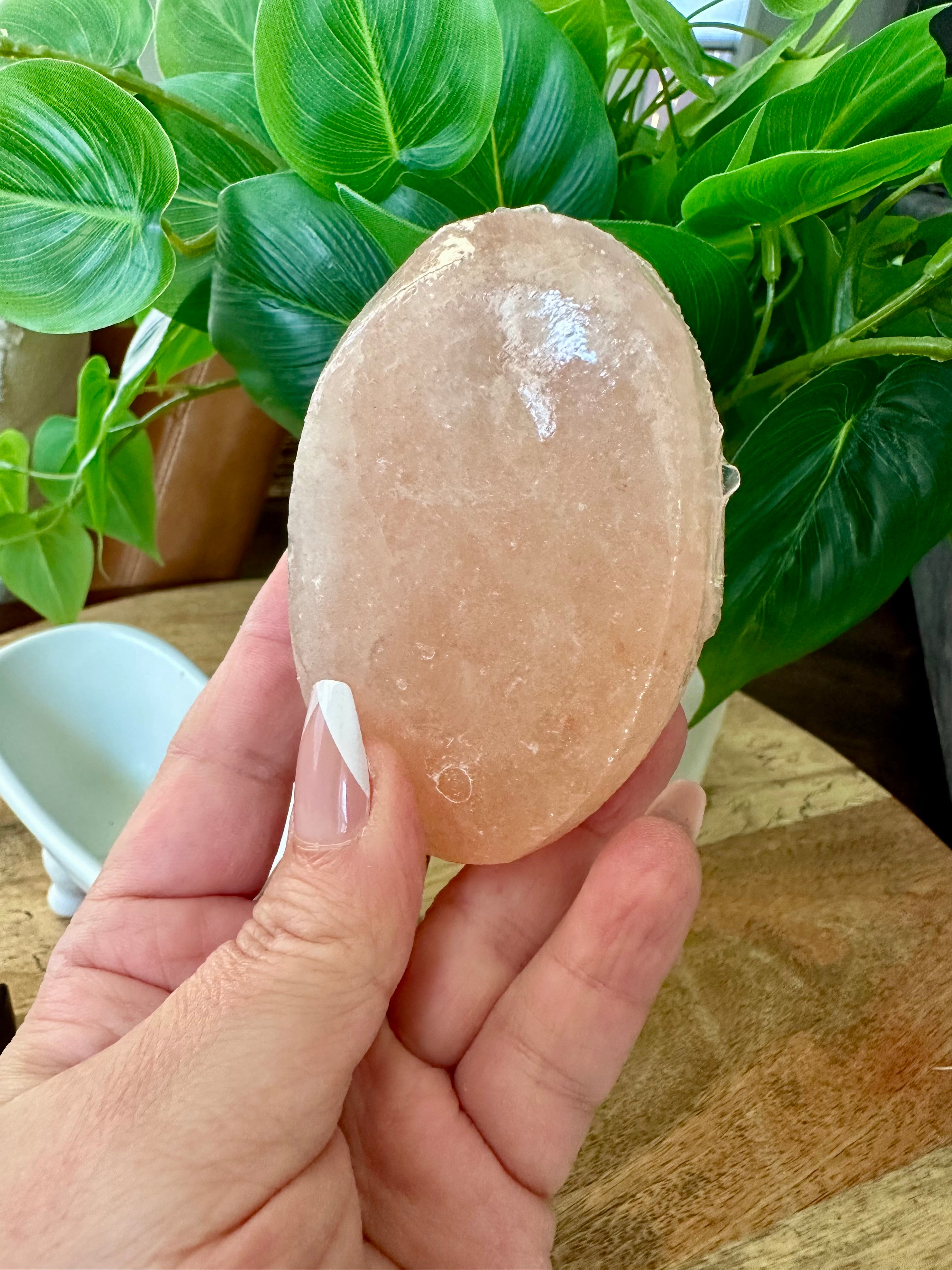 Himalayan Salt Massage Stone. Hand Carved stone for Massage Therapy.