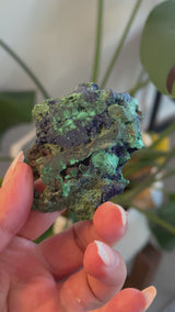 Darling Azurite and Malachite slab. Azurite specimen, Azurite Malachite raw specimen crystal.