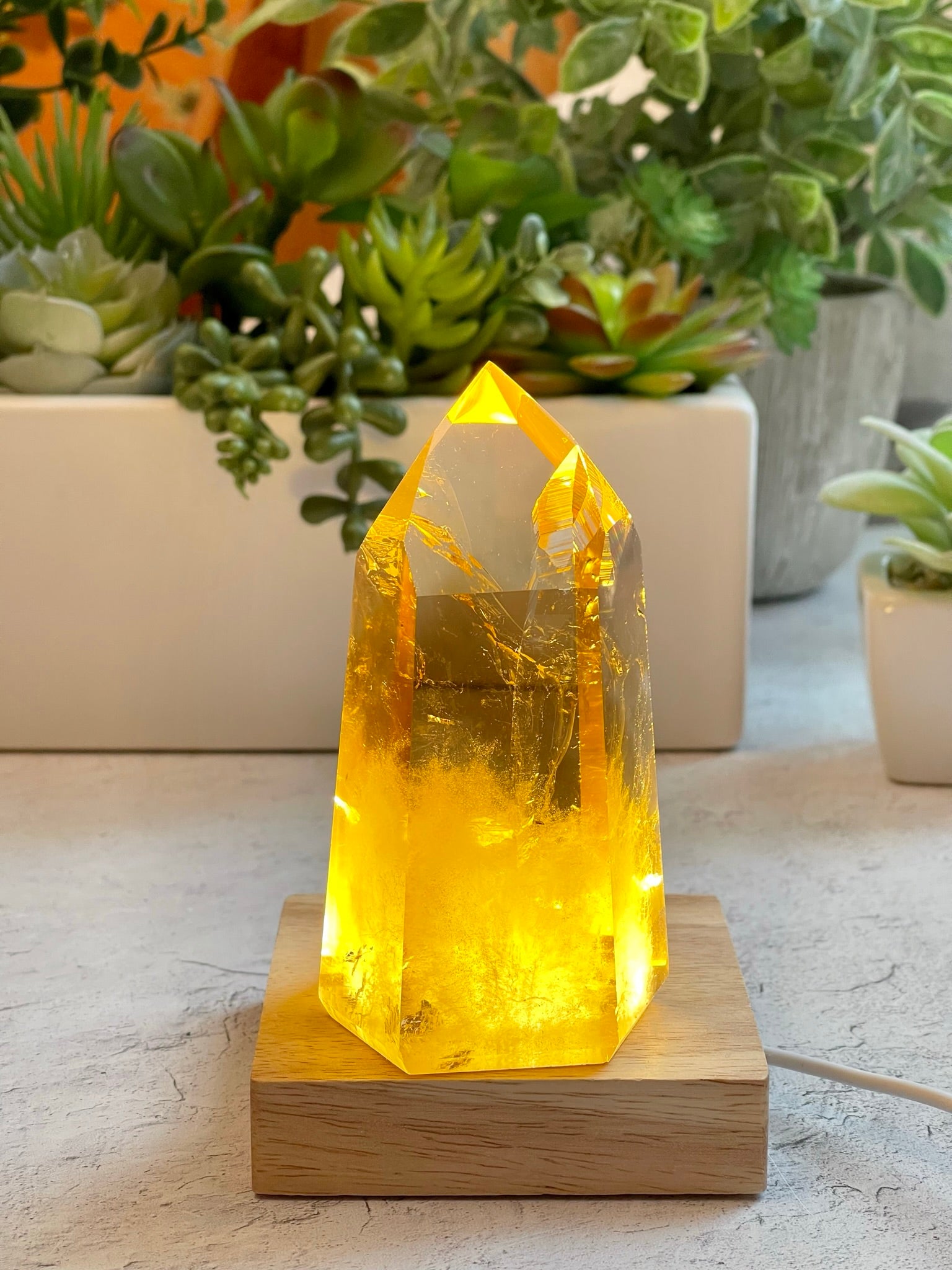 Large Citrine Tower from Brazil