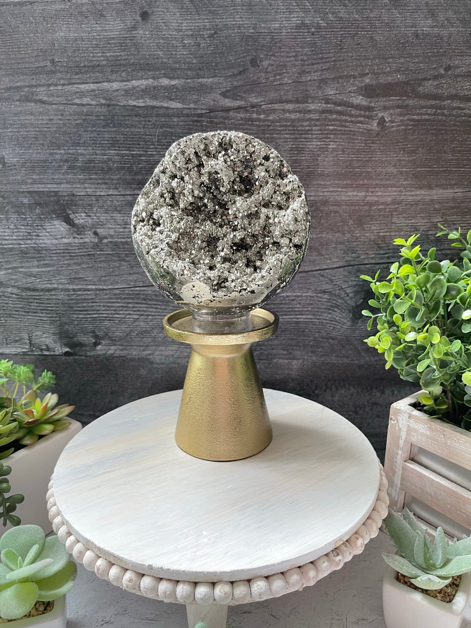 Stunning Extra Extra Large Pyrite Sphere from Peru