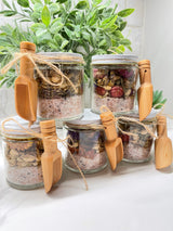 Cleansing Bath Salts with Organic Bamboo Scoop