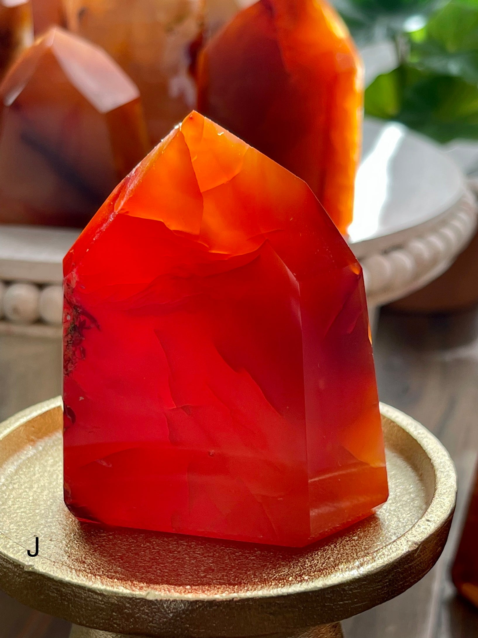 More Carnelian Polished Towers from Brazil