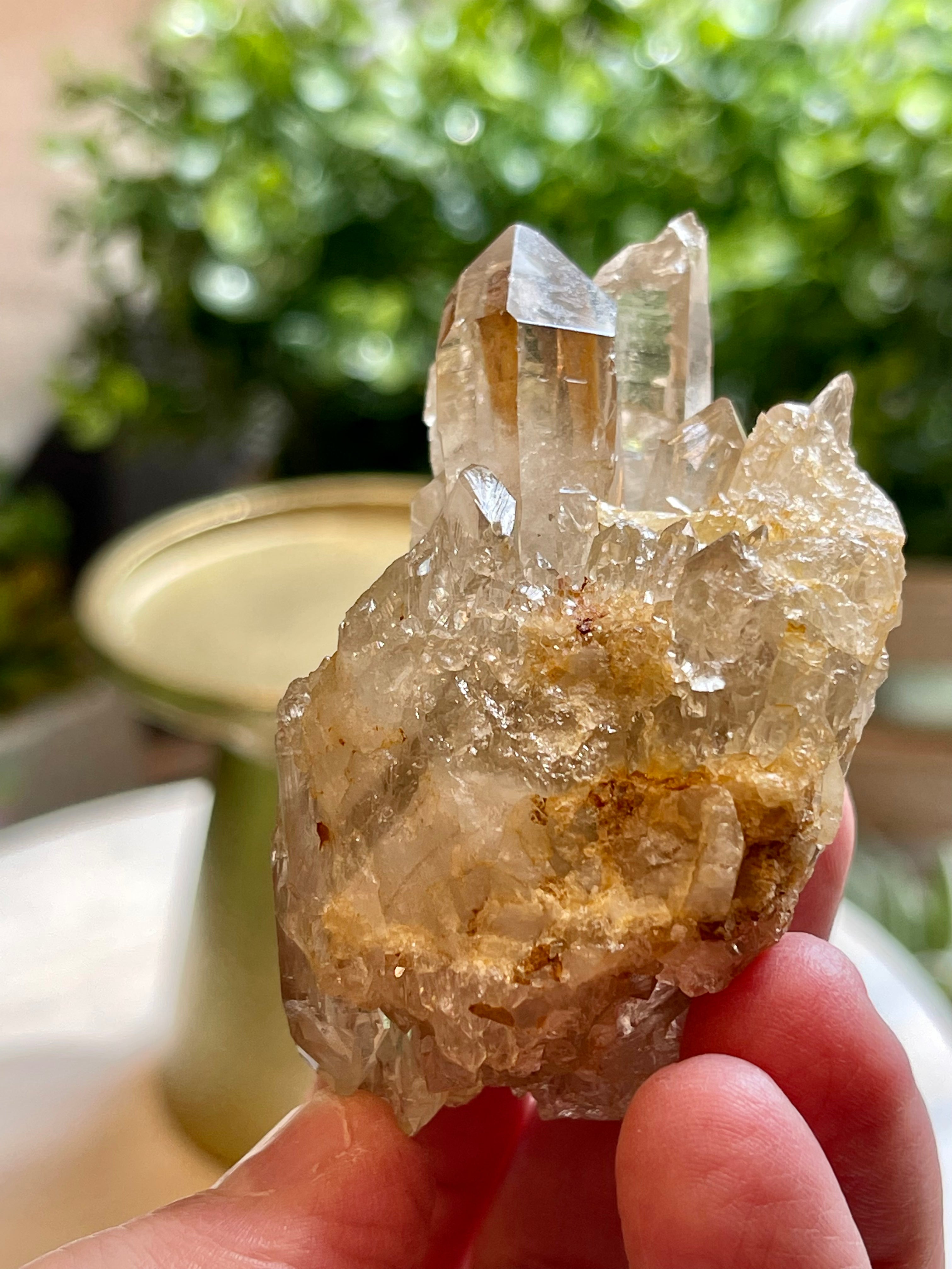 Citrine cluster from Brazil. Genuine Citrine 89gr. Kundalini Citrine.