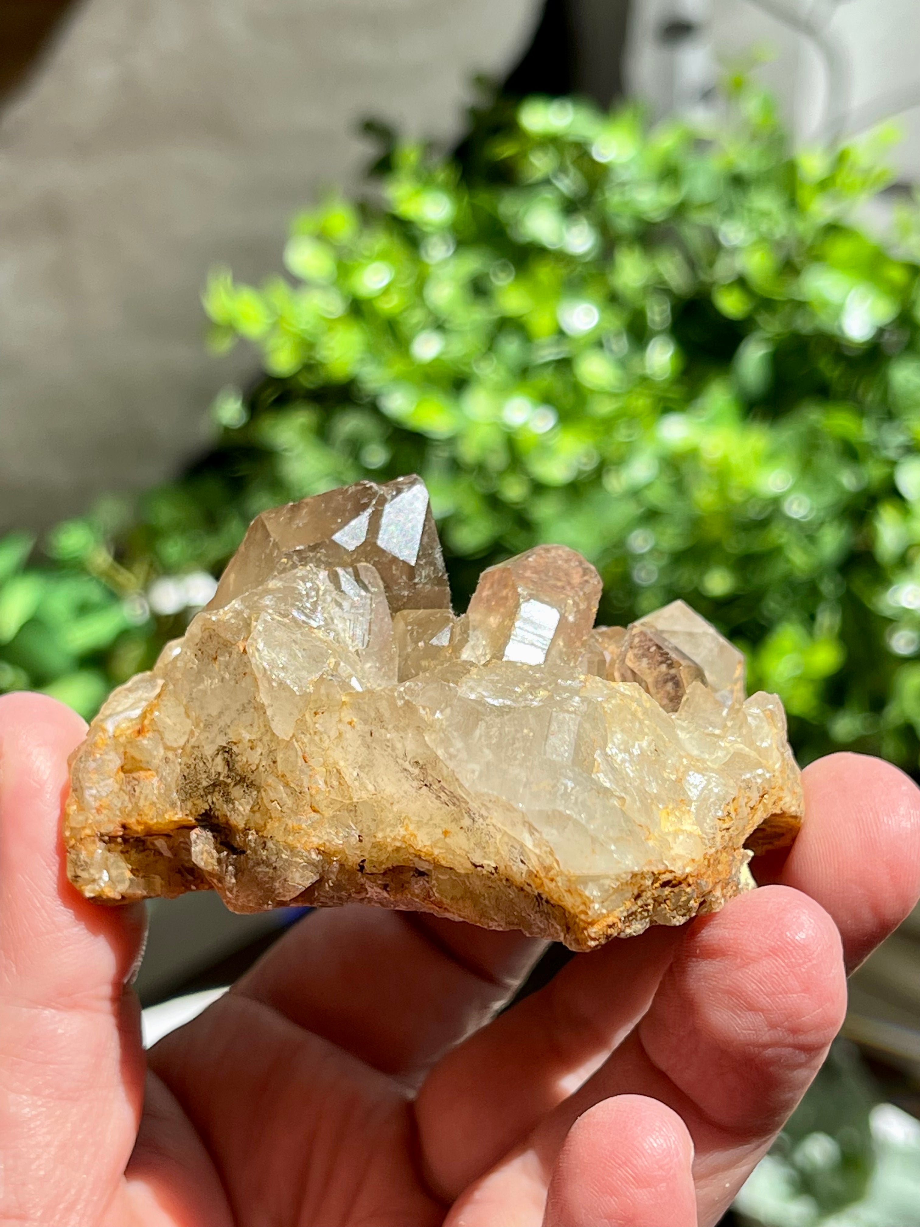 Citrine cluster from Brazil. Genuine Citrine 129gr. Kundalini Citrine.