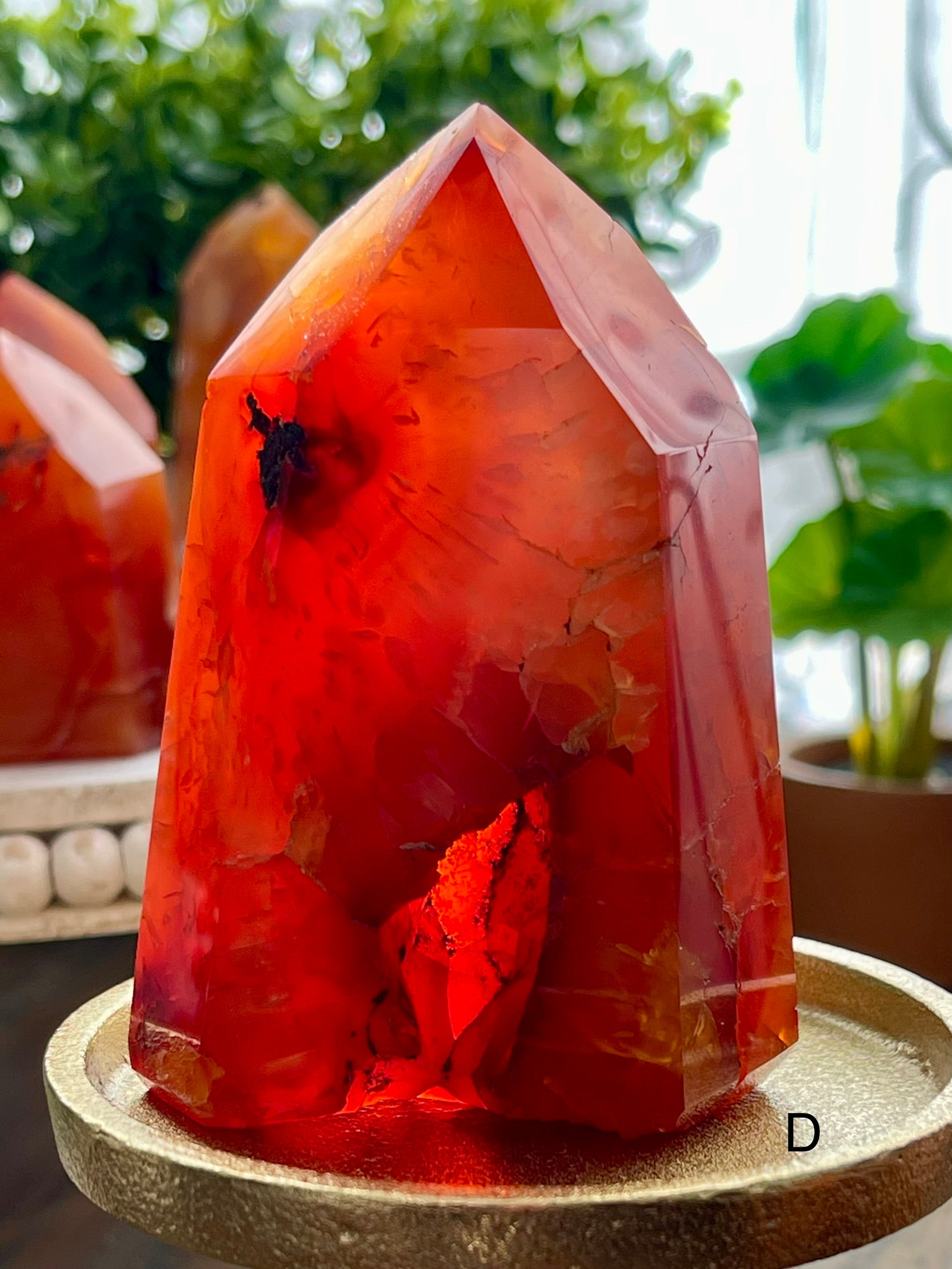 Carnelian Polished Towers from Brazil