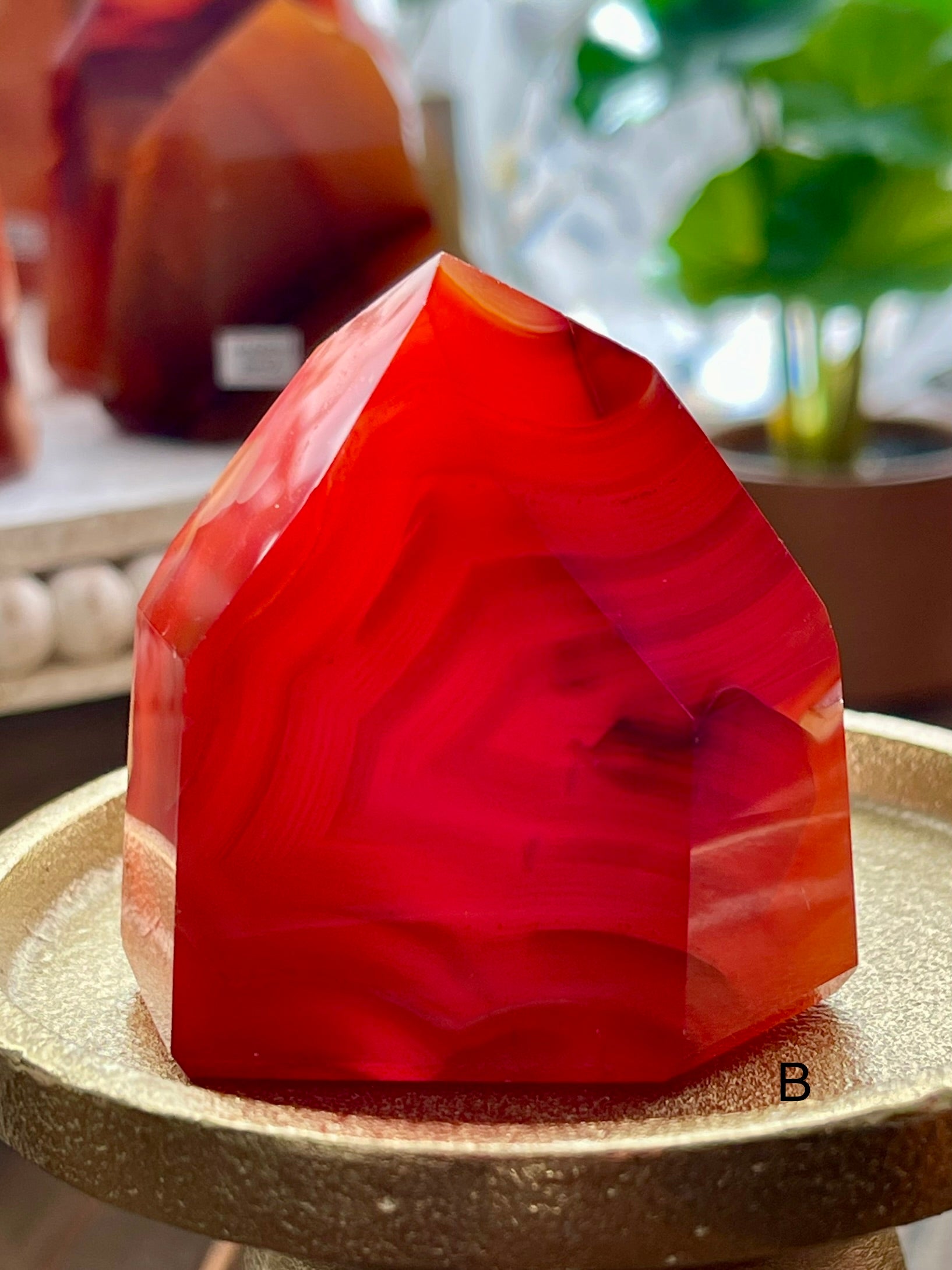 Carnelian Polished Towers from Brazil