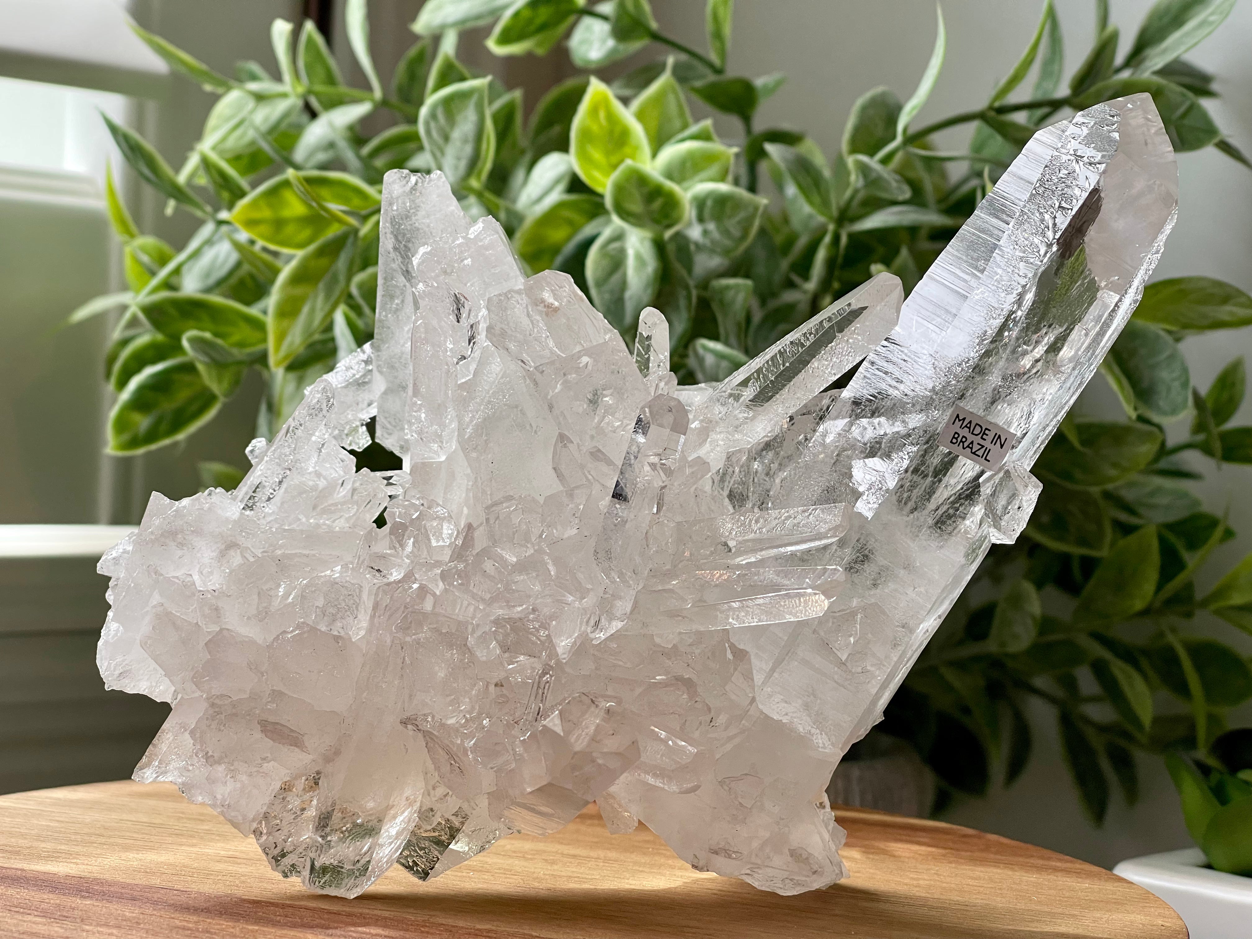 Zeca de Souza cluster from Brazil. 476gr Quartz Cluster