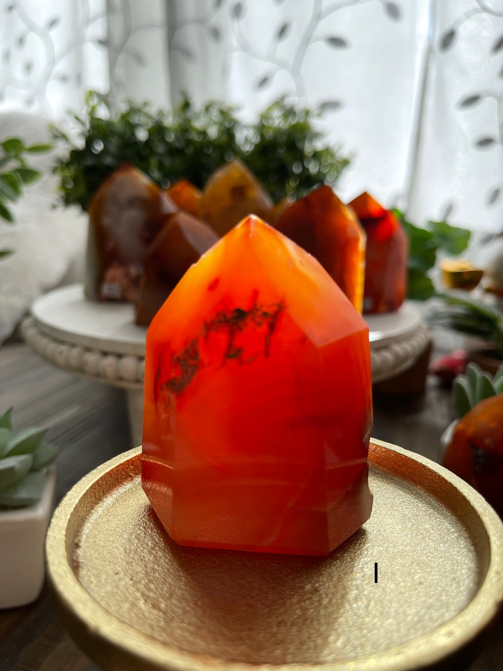 More Carnelian Polished Towers from Brazil