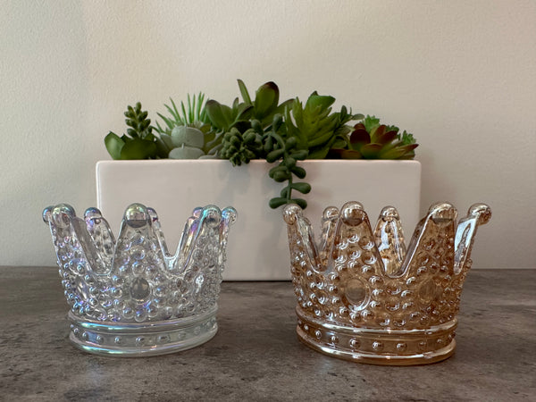 Crystal Crown Sphere Stands. Aura Crown Glass Sphere Display Holders
