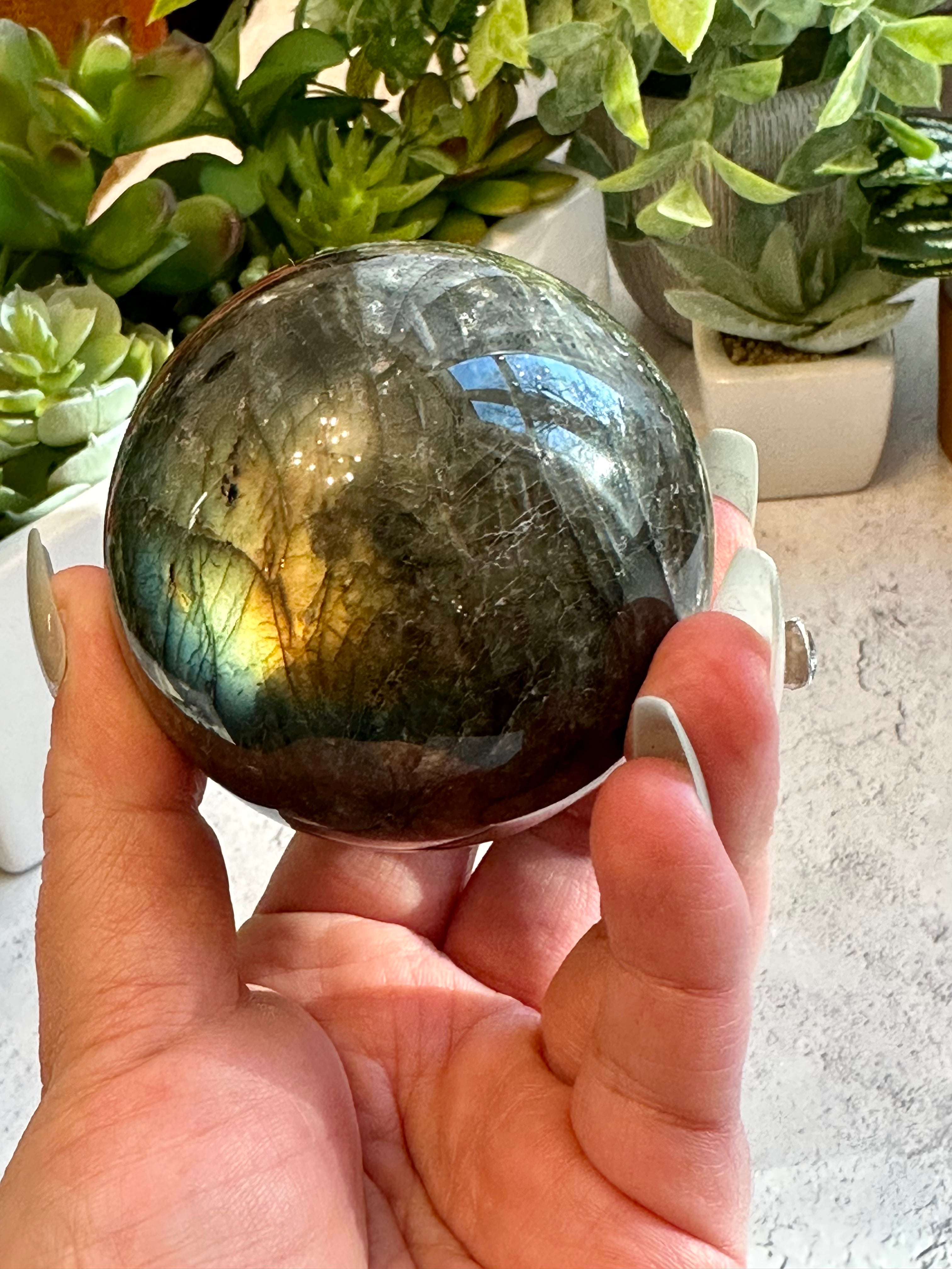 Labradorite spheres from Madagascar