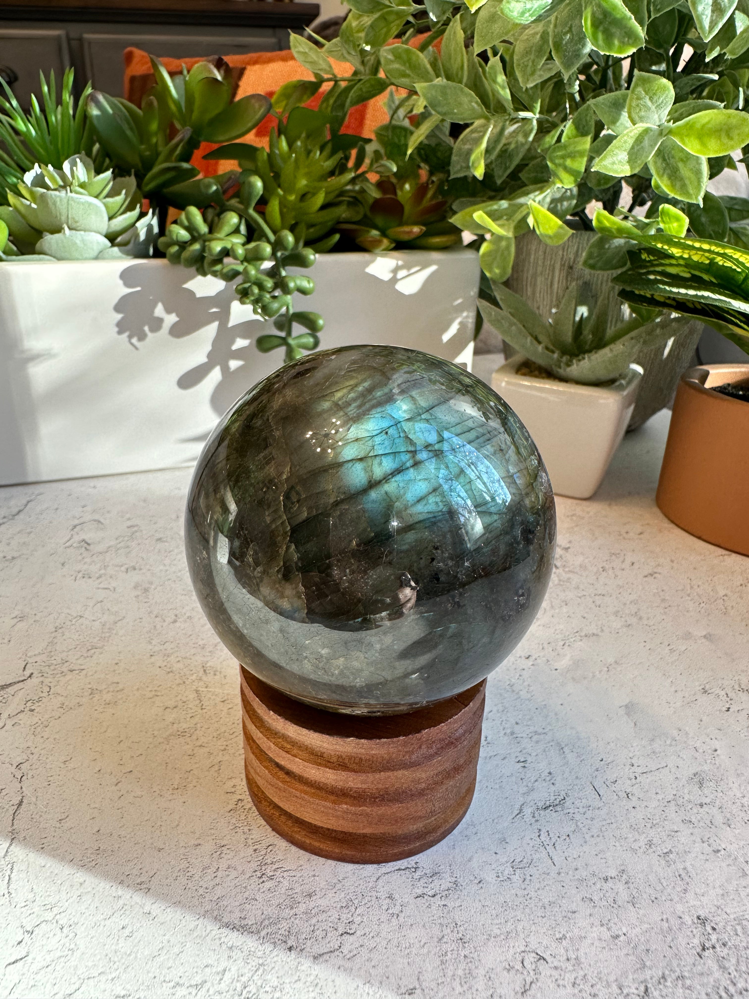 Labradorite spheres from Madagascar