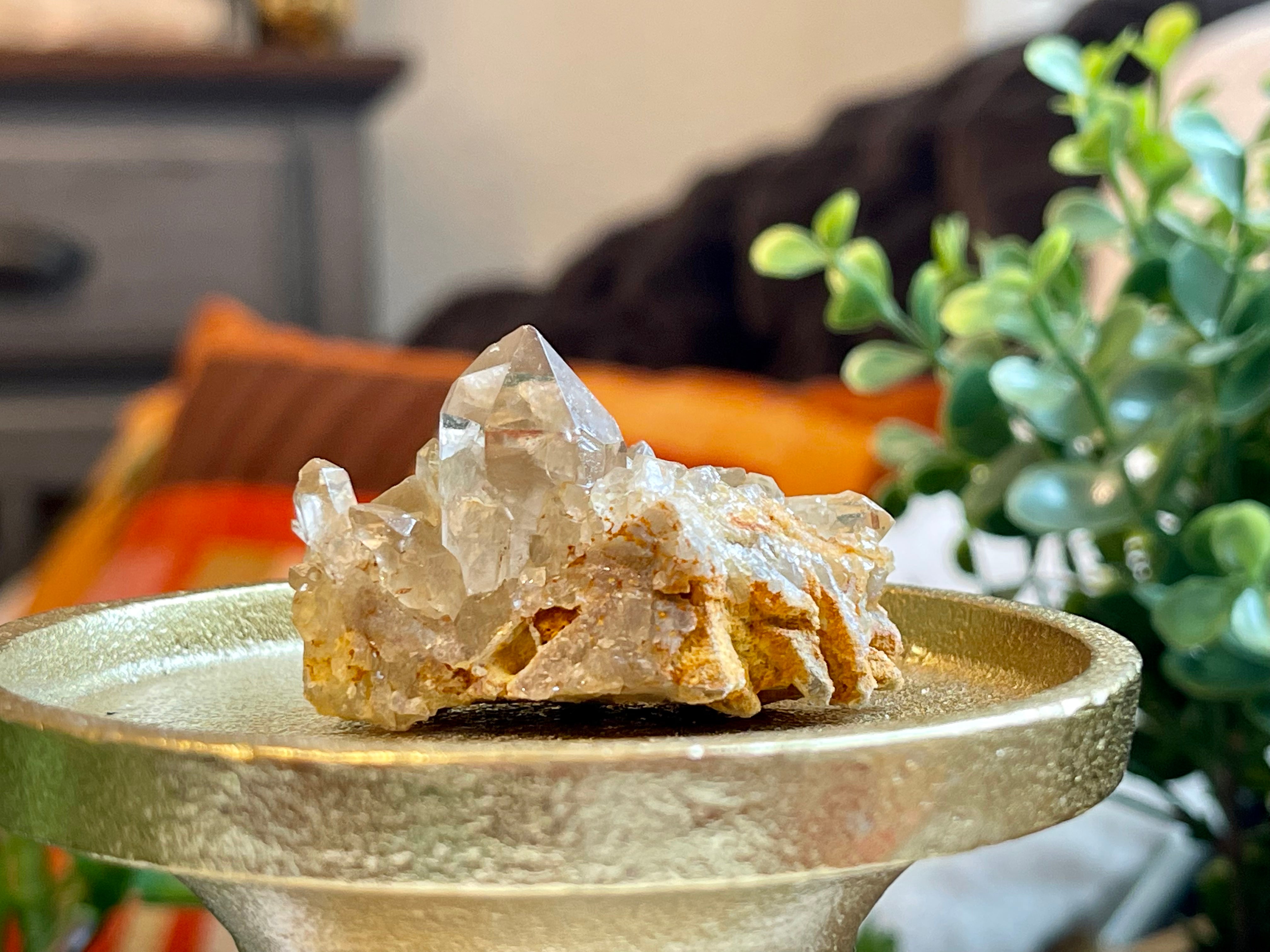 Darling Citrine cluster from Brazil. Genuine Citrine 36gr. Kundalini Citrine.