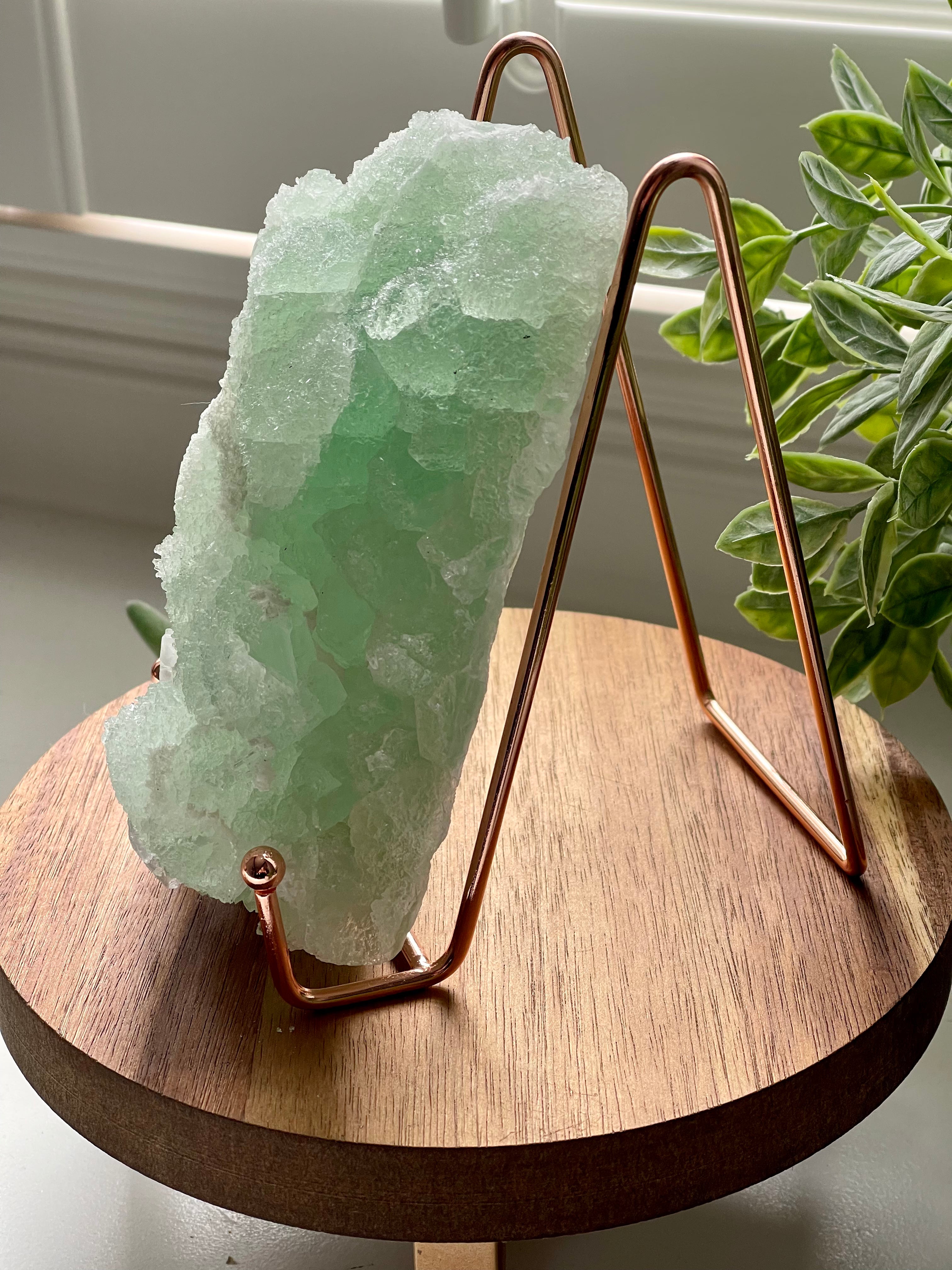 Large Mint green Natural Fluorite Cluster